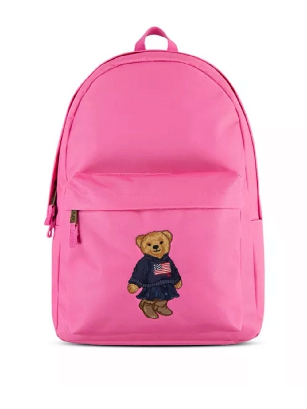 Polo by Ralph Lauren Hot Pink Kids Teddy Bear Patch Backpack